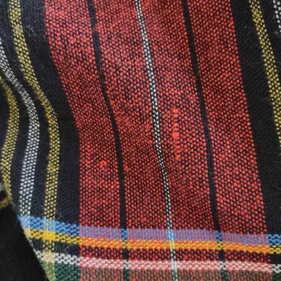 Ladies Vintage R&K Knits Red Plaid Poncho Size 8 From Early 1970s - Picture 9 of 9